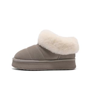 Теплые, износостойкие, нескользящие, короткие зимние ботинки для женщин BELLE, Gray