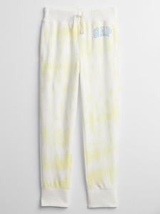Детские спортивные штаны из батика с логотипом Gap, желтый