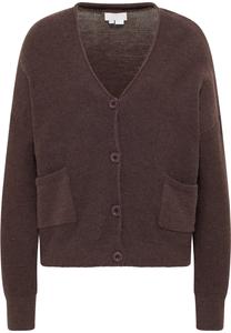 Толстовка RISA Strickjacke Mit Knöpfen, коричневый