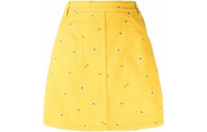 Юбка повседневная женская желтая Kenzo