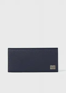 Длинный металлический укороченный кошелек с логотипом