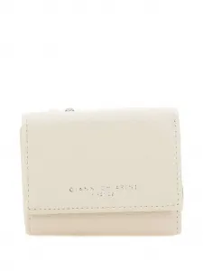 Кошелек на молнии из зернистой кожи GIANNI CHIARINI, бежевый