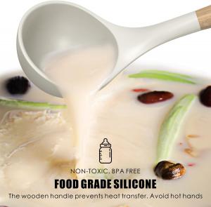 Набор силиконовых кухонных принадлежностей - 446°F термостойкие силиконовые кухонные принадлежности для приготовления пищи (хаки) oannao