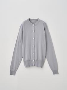 Вязаный кардиган Anglo Indian из марли с круглым вырезом и длинными рукавами | MERION | 30 г