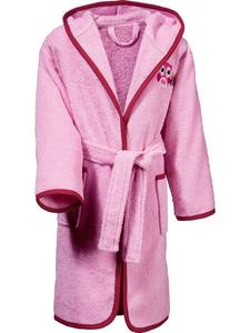 Erwin Müller Детский банный халат из махровой ткани с капюшоном, розовый