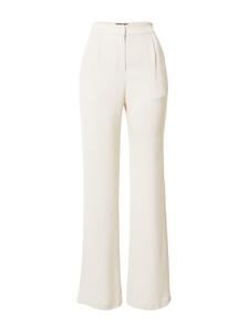 Обычные брюки со складками спереди Misspap, кремовый