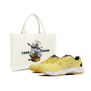 Кроссовки для бадминтона low top unisex с технологией power cushion, устойчивые к истиранию и амортизирующие YONEX, желтый