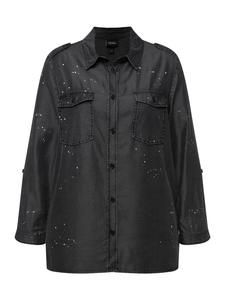 Блуза Ulla Popken, цвет grey denim