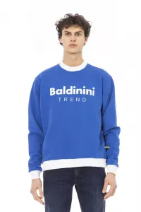 Синий хлопковый мужской свитер Baldinini Trend