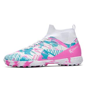 Binary Футбольные бутсы унисекс с высоким верхом, розовые/голубые