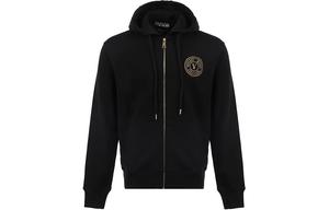 Застегивающаяся худи на молнии VERSACE JEANS COUTURE, черный