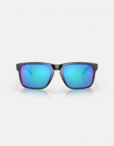 Солнцезащитные очки Holbrook xl с квадратными поляризованными линзами синего зеркального цвета в матово-черной оправе Oakley