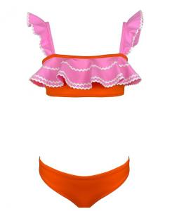 NESSI BYRD Купальник Пика для девочек из двух частей - Little Kid, Big Kid, мультиколор