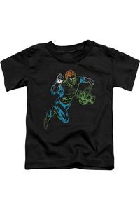 Детская футболка с коротким рукавом Gl Neon Lantern Gildan, черный