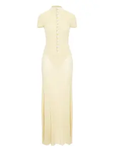 Макси-платье с воротником-стойкой Manuri, нейтральный