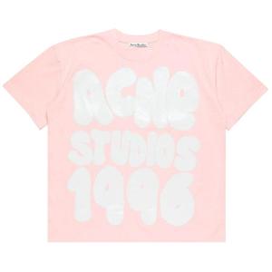 Футболка Acne Studios Logo Tee, Pink