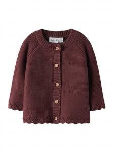 NAME IT Кардиган 'NBFBALSALMI' в винно-красном цвете