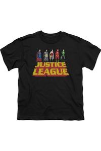 Футболка с коротким рукавом для подростков "Лига справедливости Америки" Standing Above Gildan, черный