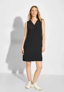 Летнее платье Cecil из крепа, черный