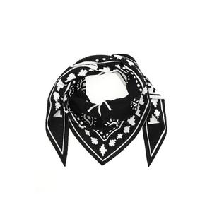Треугольный шарф с узором пейсли Marcelo Burlon, Black