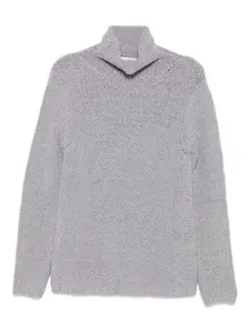 Джемпер с воротником-воронкой Bruno Manetti, серый