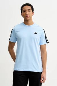 Хлопковая футболка Adidas, синий