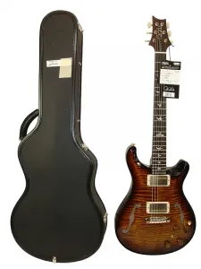 Электрогитара PRS Hollowbody II Piezo - Черно-золотой градиент с крышкой из 10-листового клена
