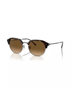 Поляризованные солнцезащитные очки унисекс, градиент RB4429 Ray-Ban, коричневый