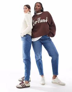 Джинсы mom с высокой талией, средней степени стирки Levi'S