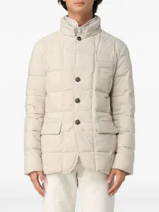 Стеганая куртка на пуговицах Fay, нейтральный