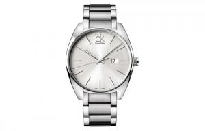 Calvin Klein Наручные часы CK/ кварцевый механизм, ремешок из нержавеющей стали, диаметр 44 мм, серебристый циферблат, унисекс