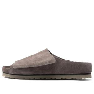 Тапочки x fear of god los feliz suede leather narrow fit sandals 'ash' Birkenstock, серый