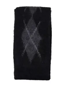Шарф с узором «аргайл» Coor, черный