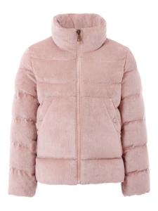 Moncler Enfant Marth вельветовая стеганая куртка, розовый
