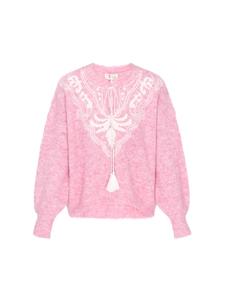 Женский свитер розового цвета IZIA