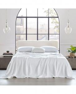 Домашняя простыня/плед из 100% хлопка, двухслойная, размер Full/Queen Egyptian Linens, White