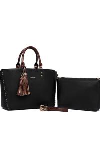 Сумочка с двумя ручками Raffaella, черный