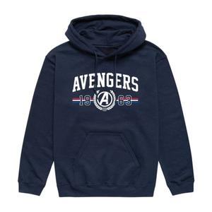 Мужская толстовка с капюшоном The Avengers collegiate est 1963 Marvel, синий
