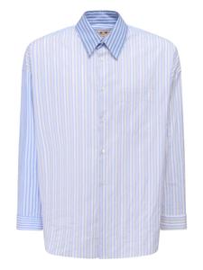 Полосатая рубашка на пуговицах Marni, синий