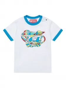 Футболка Twirb с графичным принтом Diesel Kids, белый