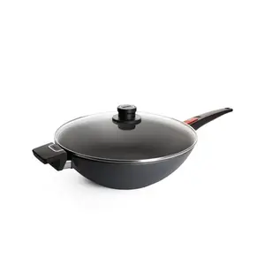 Сковорода-вок Woll Made In Germany Diamond Lite со стеклянной крышкой