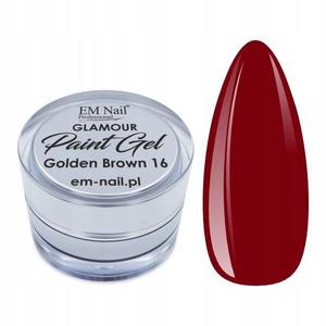 EM Nail Paint Golden Brown Gel