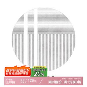 Y U-LIVE Ковер круглый 180 см для гостиной/спальни, не скользящий, в сером цвете, оригинальный дизайн