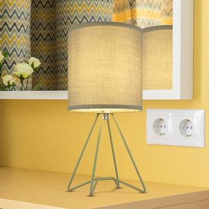 Настольная лампа Globo Lighting Tamian, структурная ткань / железо - 1-светлый - зеленый