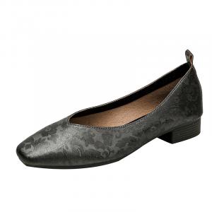 Повседневные однобортные туфли женские JIUXINGDAO, Black