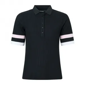 Поло с коротким рукавом Abacus Golf Pebble Woman, черный