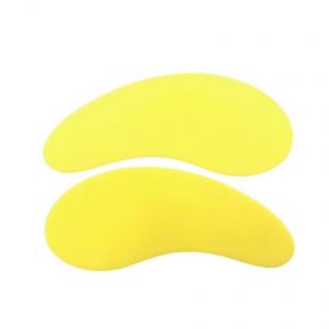 Многоразовые силиконовые накладки на глаза для лифтинга ресниц (1 пара), желтые Forme