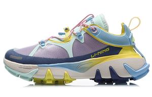 Баскетбольные кроссовки Wu Xing 1 женские с низким верхом фиолетовые/синие/желтые Lining