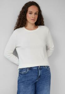 Топ QS LONGSLEEVE, Weiß/Off-White