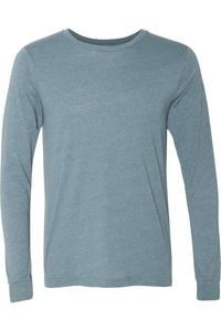 Футболка с длинным рукавом BELLA + CANVAS Heather CVC, цвет heather slate